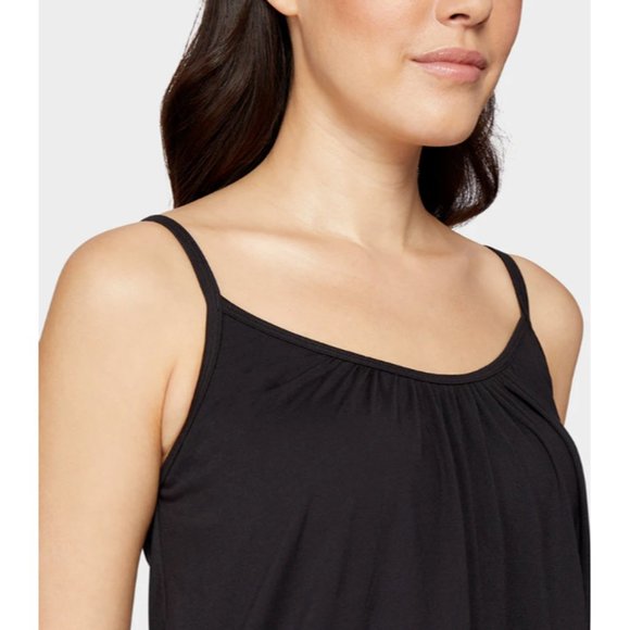 Womens 32 Degrees XXL Black Cool Flowy Bra Camisole with Built-In Bra NWT - Picture 4 of 5